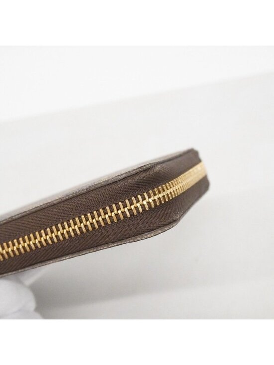 Authentic LOUIS VUITTON Zippy Wallet M60017 Damier Ebene  Louis Vuitton Wallet Damier Zippy Ebene